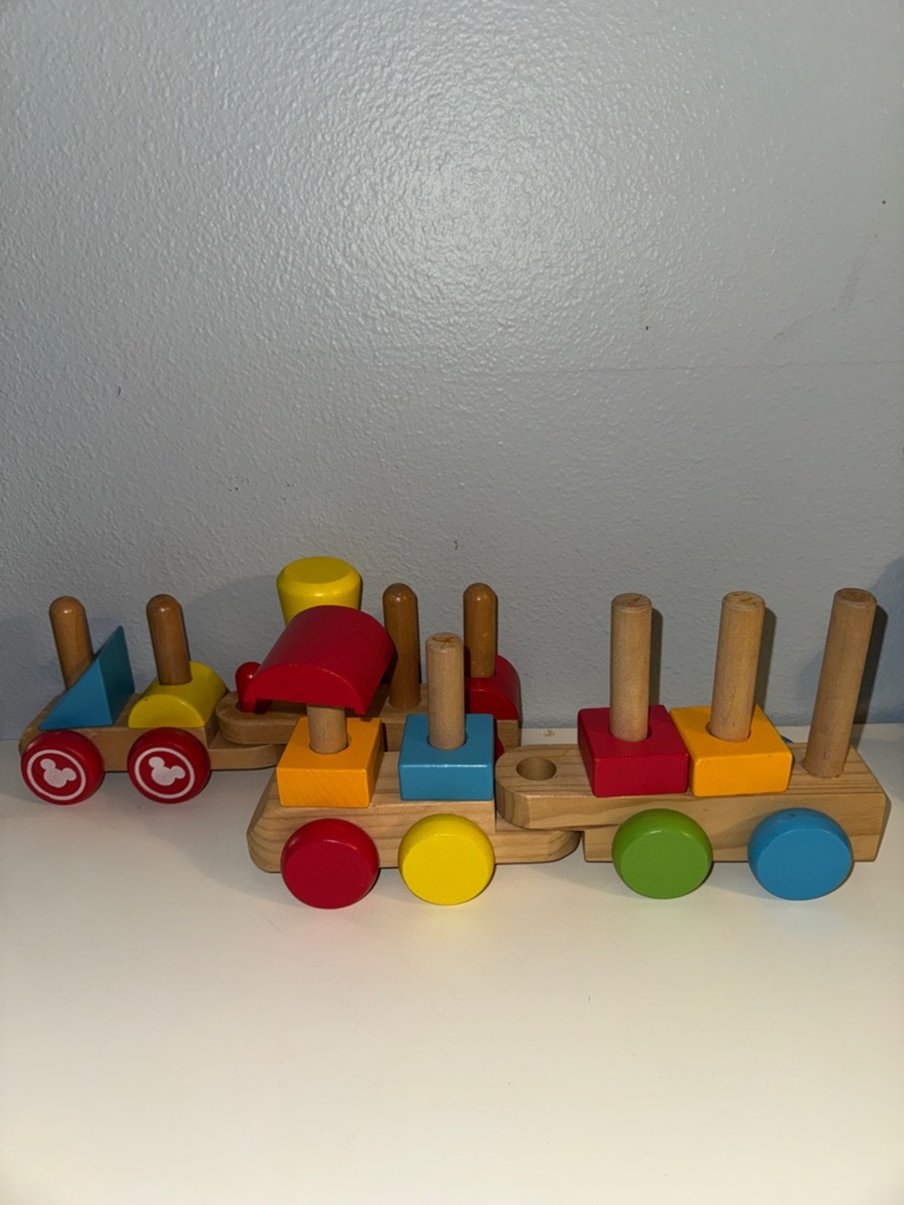 Melissa & Doug Classic Disney Wooden Train Set Stackable Pieces